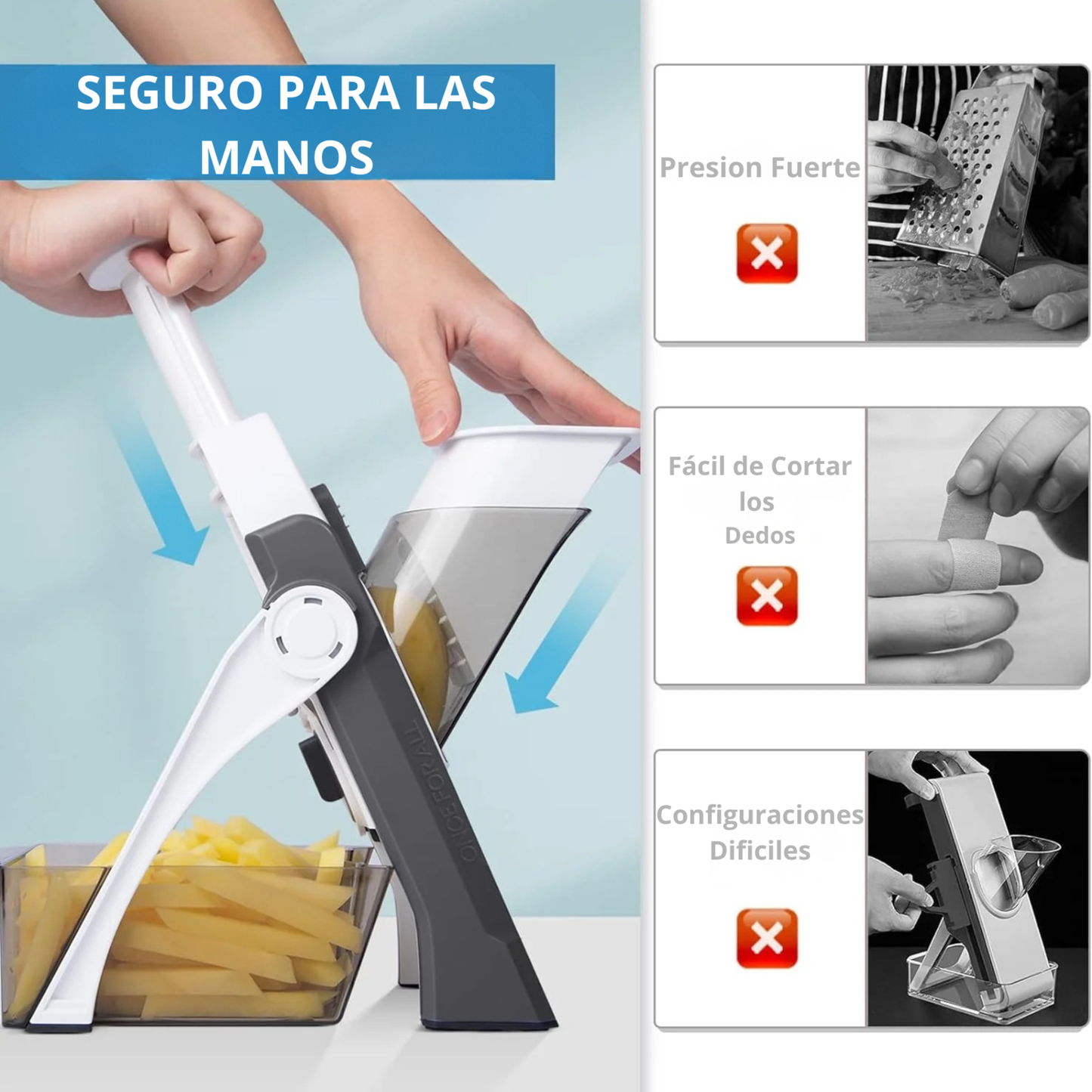 VeloCut™ – Rebanadora Profesional 3 en 1 para Cocina