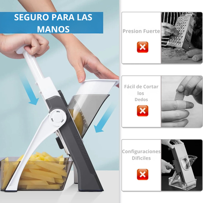 VeloCut™ – Rebanadora Profesional 3 en 1 para Cocina