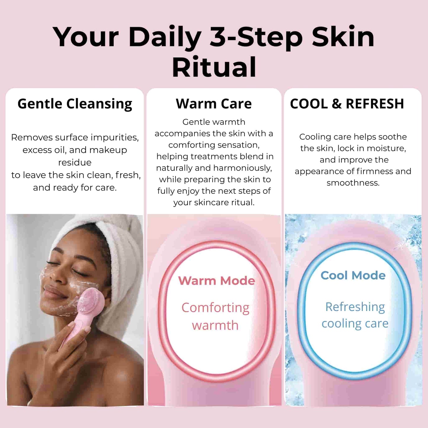 Tired skin: Cleansing and radiance in 2 minutes.